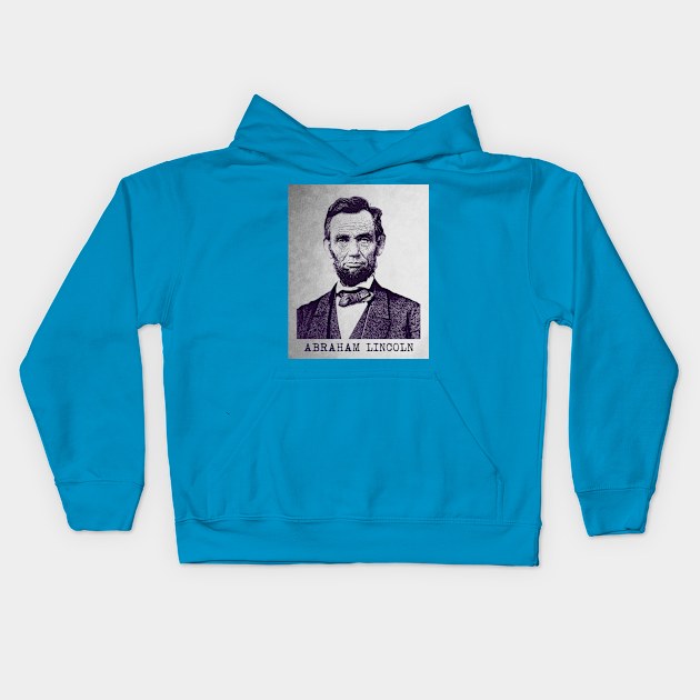 Vintage Abraham Lincoln Kids Hoodie by PallKris